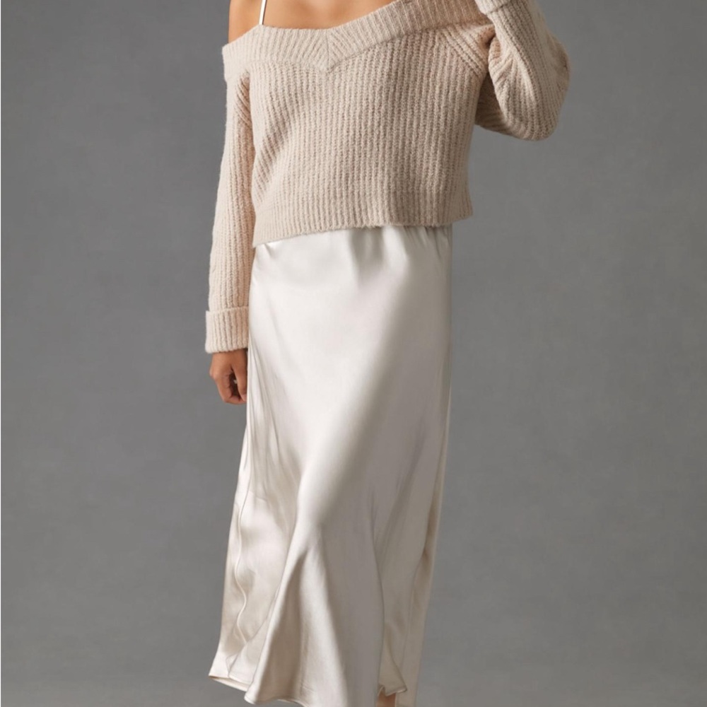 MARE MARE LAYERED SWEATER & SLIP DRESS